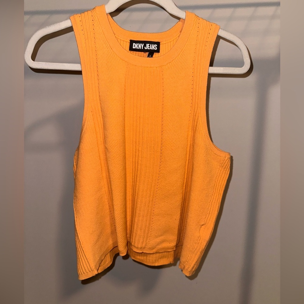 DKNY Vibrant Orange Tank Top